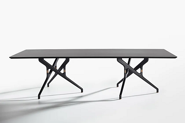 Rectangular dining table in ash wood Potocco Torso 837 TR 837/TR factory POTOCCO from Italy. Foto №2