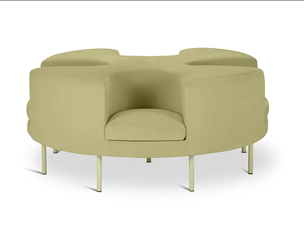 Curved 4-Seater Sofa with Upholstered Back Otto Adrenalina IMB1072118 factory ADRENALINA from Italy. Foto №10