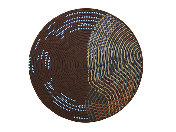 Patterned Round Rug Noctambule LIGNE ROSET factory LIGNE ROSET from Italy. Foto №1