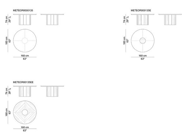 Round wooden meeting table Meteora I 4 Mariani factory i 4 Mariani from Italy. Foto №4