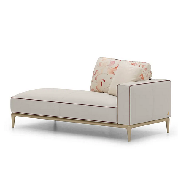 Upholstered Leather Day Bed Moon H FORMITALIA -Dormeuse-B factory FORMITALIA from Italy. Foto №3