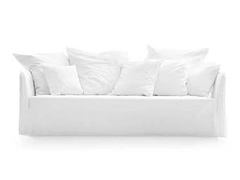Four-Seater Fabric Sofa with Removable Cover Gervasoni Ghost 112 factory Gervasoni from Italy