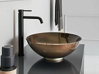 Round Crystal Countertop Washbasin Artelinea Milano B.91 Round Crystal Countertop Washbasin Artelinea Milano B.91 factory ARTELINEA from Italy
