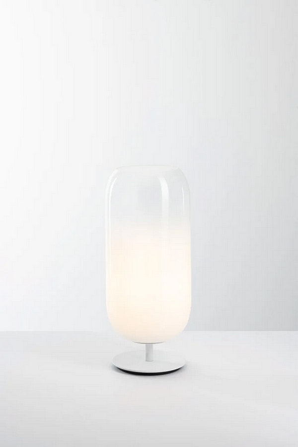 LED Table Lamp in Blown Glass Gople Artemide factory Artemide from Italy. Foto №5