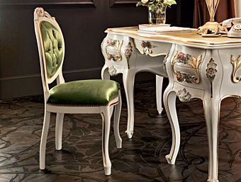 Upholstered fabric chair Modenese Luxury Interiors 11517 factory MODENESE GASTONE from Italy