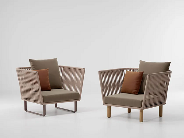 Garden armchair with armrests KETTAL Bitta factory KETTAL from Italy. Foto №6