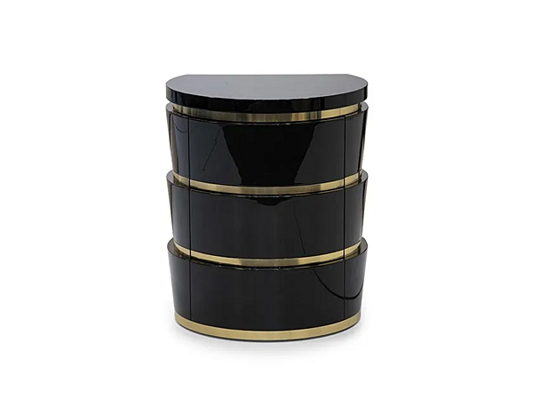 Oval bedside table with drawers Formitalia Muzio factory FORMITALIA from Italy. Foto №1