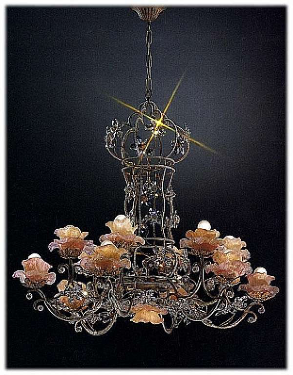 Chandelier MECHINI L243/13 factory MECHINI from Italy. Foto №1