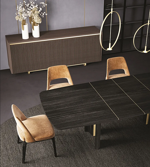 Rectangular extending oak table CASA +39 TORII ETO002 factory ENCORE (by CASA +39) from Italy. Foto №3