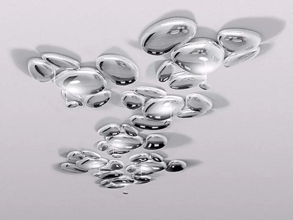 Aluminium ceiling lamp Skydro Artemide 1245W10A, 1245110A factory Artemide from Italy. Foto №2