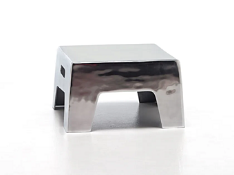 Aluminium Coffee Table Stool Gervasoni Inout 45in factory Gervasoni from Italy