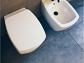 Wall Hung Ceramic Toilet 750 AGAPE factory Agape from Italy