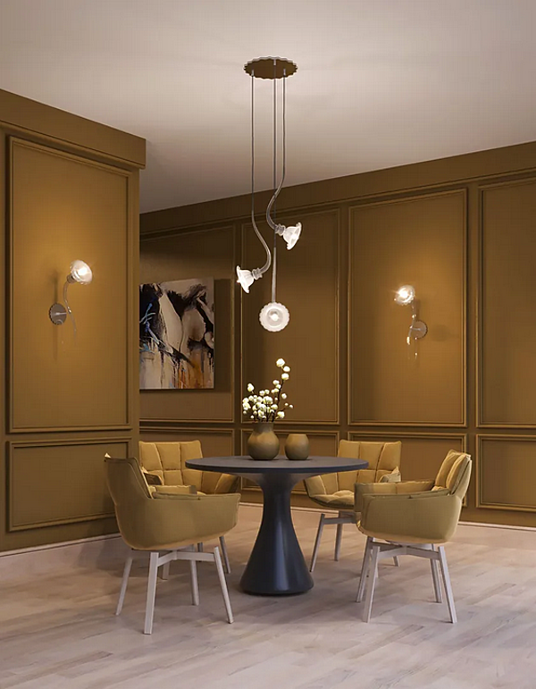 Blown Glass Pendant Lamp Ikebana 3 MULTIFORME SS3370-3 factory MULTIFORME from Italy. Foto №3