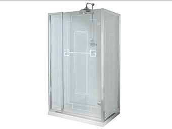 Corner Shower Cabin with Hinged Door Gentry Home Athena Corner Shower Cabin with Hinged Door Gentry Home Athena factory Gentry Home from Italy