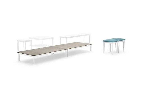 Powder Coated Aluminium Garden Bench VARASCHIN Collection 2446/2446I, 2440I factory VARASCHIN from Italy. Foto №7