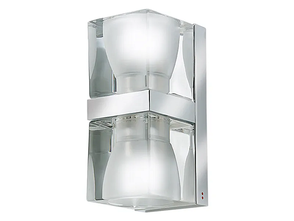 Glass wall light Cubetto Fabbian factory Fabbian from Italy. Foto №1