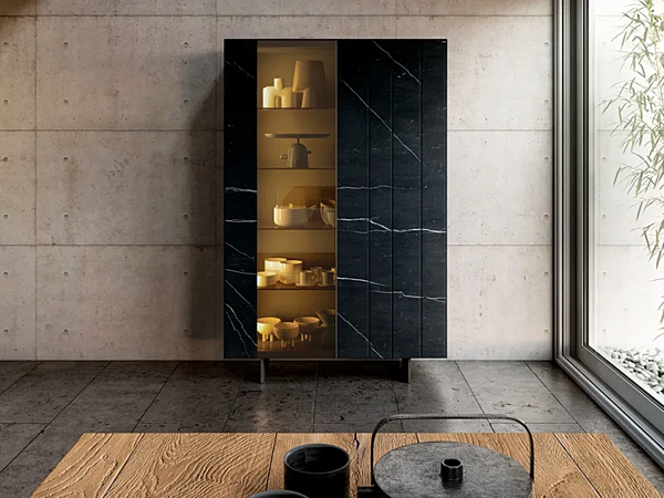 Glass Highboard N O W 1390 LAGO factory LAGO from Italy. Foto №1