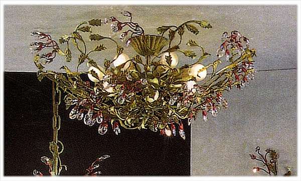 Chandelier MECHINI P351/6 factory MECHINI from Italy. Foto №1