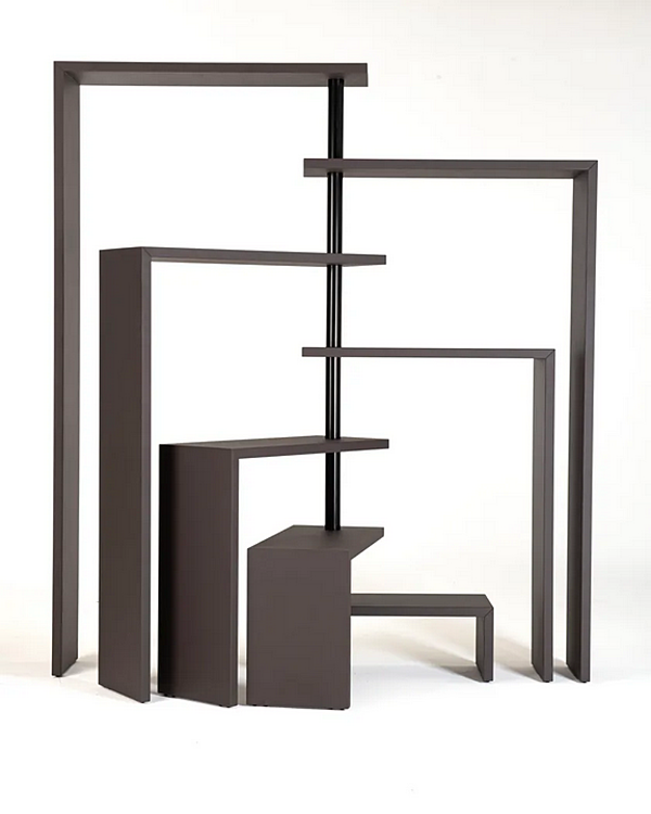 Swivel Freestanding Bookcase in Wood ZANOTTA JOY factory ZANOTTA from Italy. Foto №2