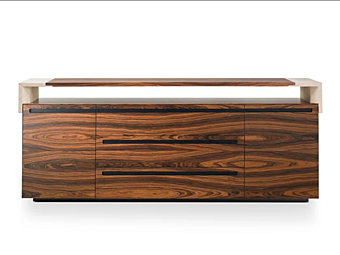 Low wooden office storage unit with drawers i 4 Mariani