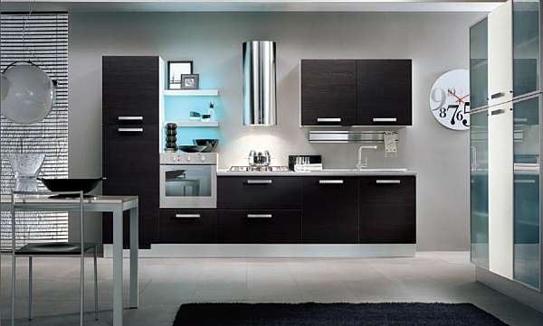 Kitchen HOME CUCINE Frontali finitura Grafite e Neve factory HOME CUCINE from Italy. Foto №1