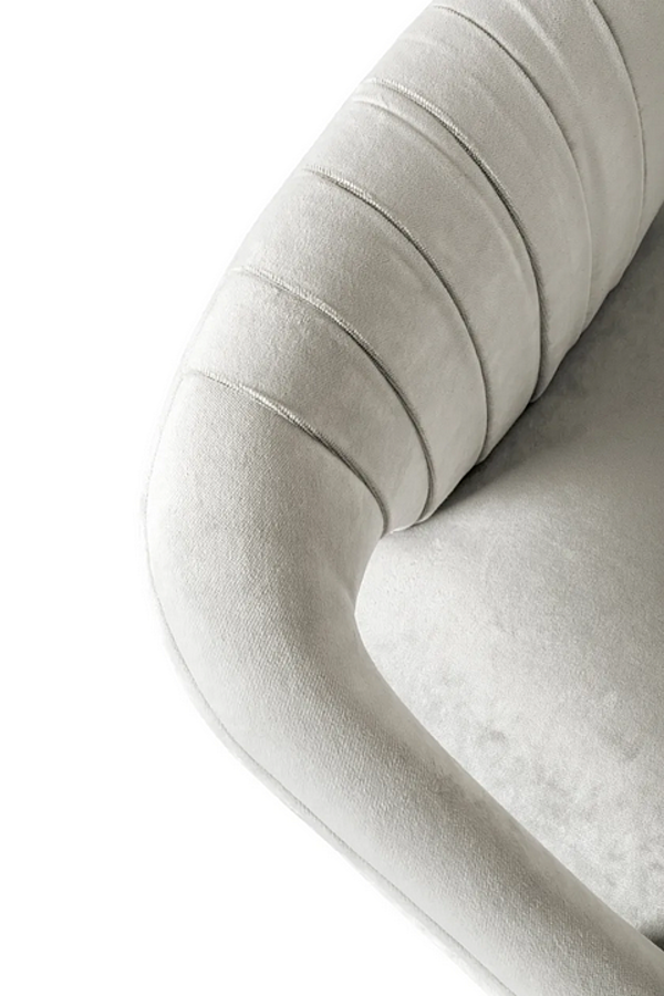 Swivel high velvet stool with armrests BRABBU Karoo II factory BRABBU from Italy. Foto №10