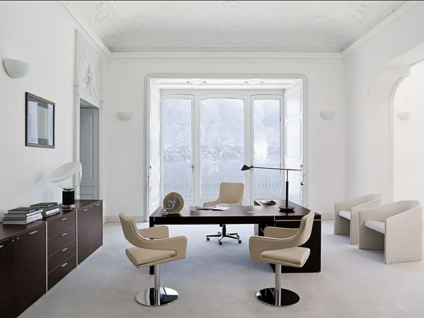 L-shaped wooden executive desk with drawers i 4 Mariani Blade factory i 4 Mariani from Italy. Foto №9