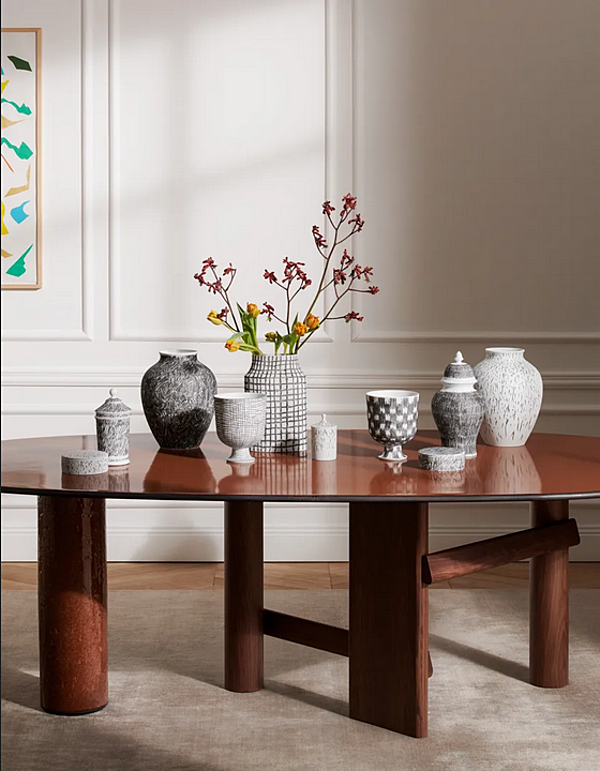 Round Porcelain Vase CASSINA Post Scriptum factory CASSINA from Italy. Foto №8