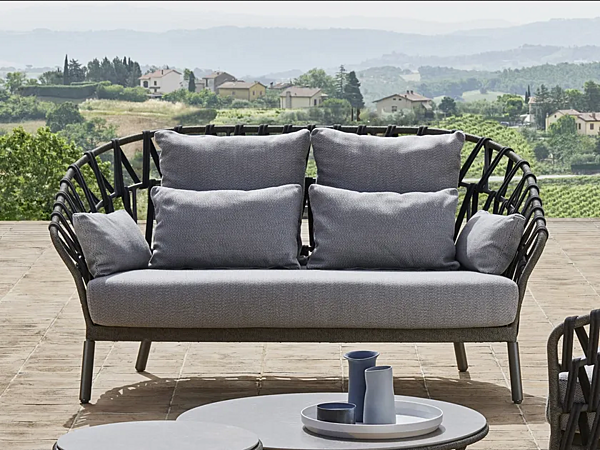 Acrylic 2-Seater Garden Sofa Emma Cross VARASCHIN 24840 factory VARASCHIN from Italy. Foto №1