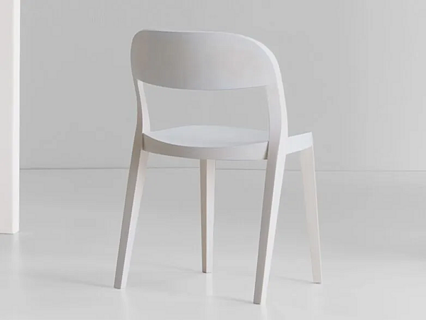 Stackable wooden chair Minima 949 Potocco 949 factory POTOCCO from Italy. Foto №4
