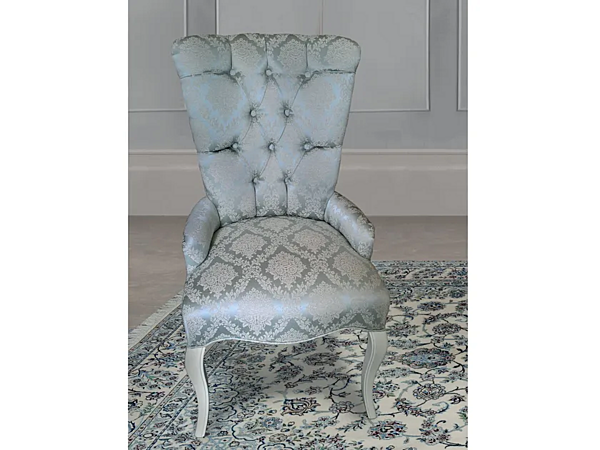 Tufted fabric easy chair CASA +39 PUCCINI 7821 factory CASA +39 from Italy. Foto №1