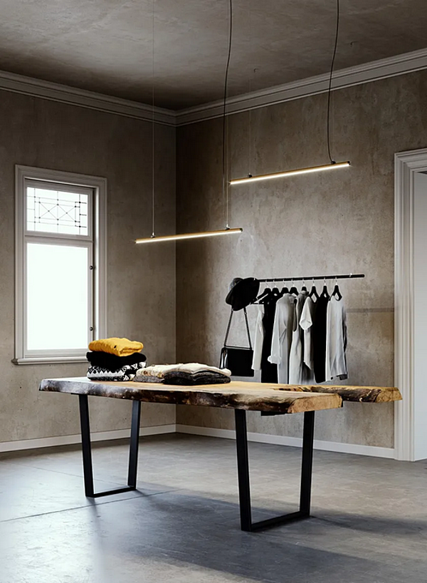LED pendant lamp anodized aluminum Fabbian Freeline F44 factory Fabbian from Italy. Foto №2
