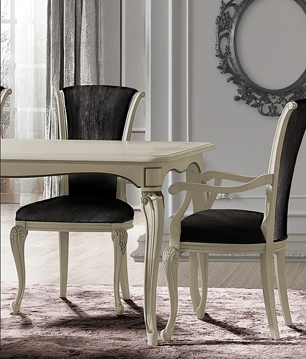 Extending rectangular wooden dining table CASA +39 Puccini 7621 factory CASA +39 from Italy. Foto №4