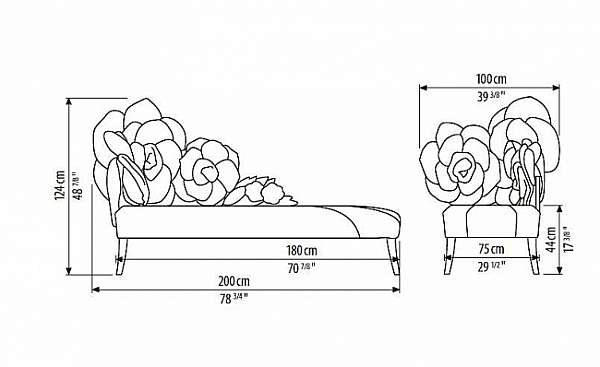 Daybed SICIS SYMPHONIE factory SICIS from Italy. Foto №4