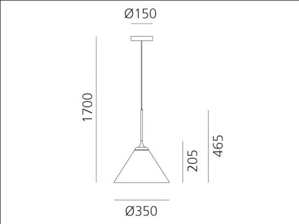 LED pendant lamp made of aluminum Look at Me Artemide 1452010APP, 1453010APP, 1450010A, 1451010A factory Artemide from Italy. Foto №16