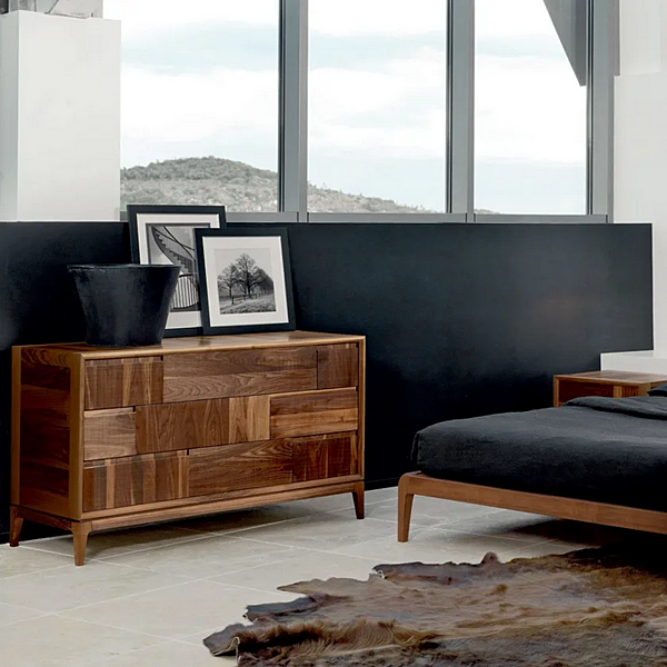 Walnut chest of drawers DALE Trama e Ordito M119 factory DALE from Italy. Foto №3