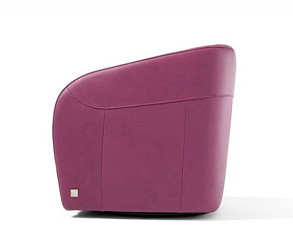 Swivel fabric armchair with removable cover Egoitaliano Carlotta factory Egoitaliano from Italy. Foto №2