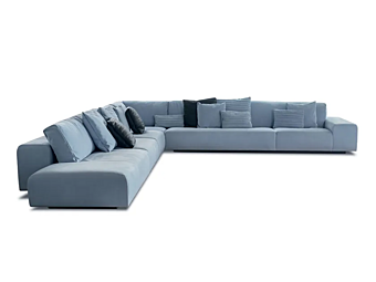 Modular sofa with upholstered back BAXTER Monsieur factory BAXTER from Italy