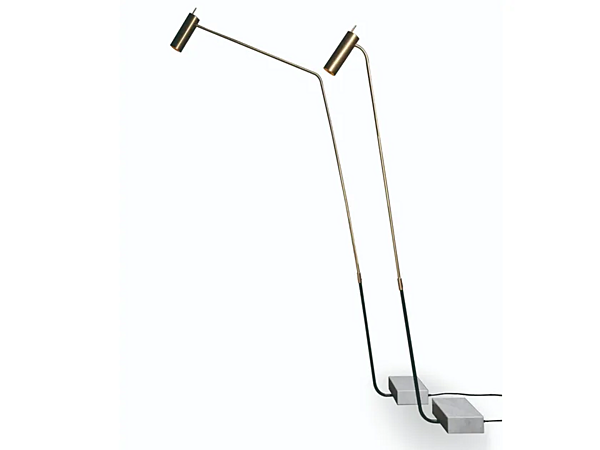 Brass floor lamp VIBIEFFE 7000 Stelo factory VIBIEFFE from Italy. Foto №1