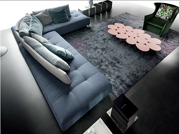 Sectional sofa with upholstered back ERBA ITALIA Conversation factory ERBA ITALIA from Italy. Foto №6