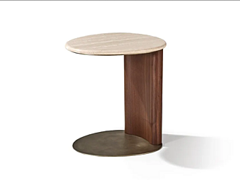 Round marble side table Drop Nature Design factory NATURE DESIGN  (FRANCO MARIO) from Italy