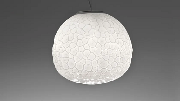 Blown Glass Pendant Lamp Meteorite Artemide 1710110A, 1702010A, 1701310A factory Artemide from Italy. Foto №3