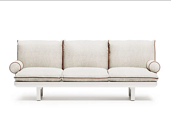 3-seater garden sofa with fabric upholstery Atmosphera Venice factory ATMOSPHERA from Italy