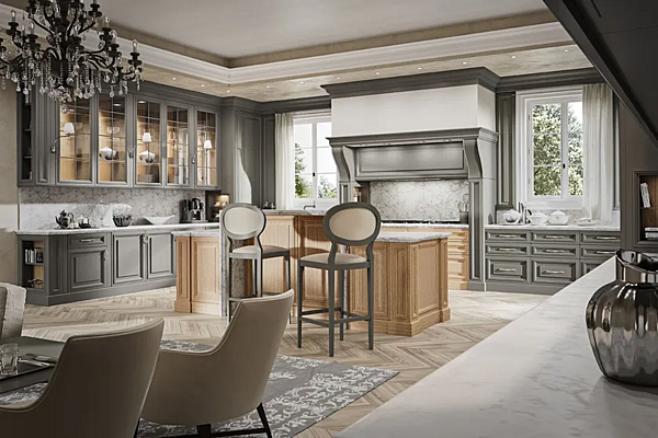 Custom Oak Kitchen Cabinet Old Line Deva factory Oldline from Italy. Foto №8