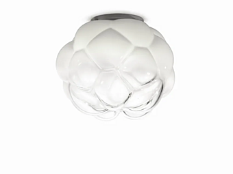 Glass Ceiling Light Cloudy Fabbian F21 E02 71 factory Fabbian from Italy