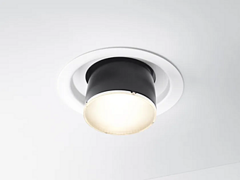 Recessed LED Spotlight Fabbian Claque F43 factory Fabbian from Italy