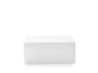 Square fabric pouf with removable cover Gervasoni Ghost 36 P factory Gervasoni from Italy