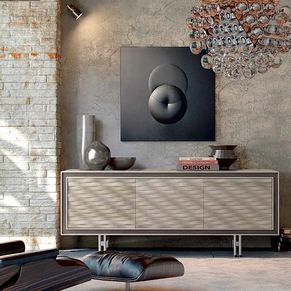 Wooden sideboard with doors DALE Quadra A 612 factory DALE from Italy. Foto №3