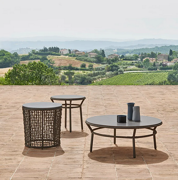 Round Aluminium Garden Side Table Emma VARASCHIN 23675 factory VARASCHIN from Italy. Foto №12