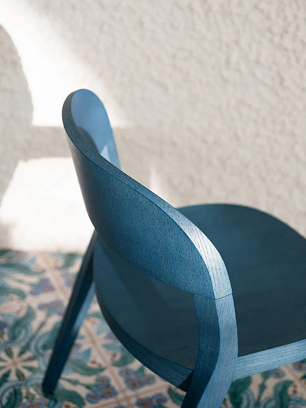 Stackable wooden chair Minima 949 Potocco 949 factory POTOCCO from Italy. Foto №9